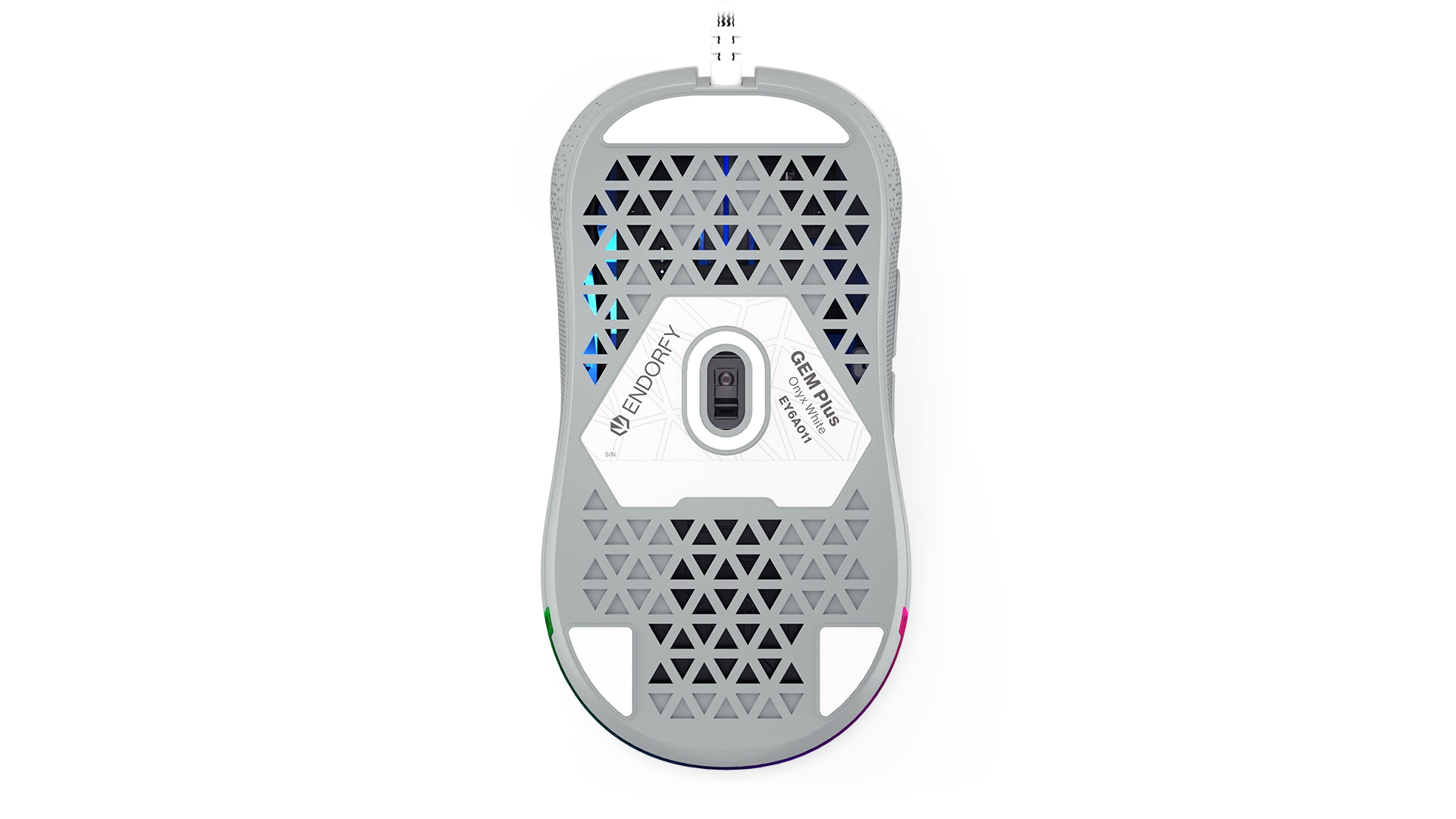 Endorfy GEM Plus Onyx Gaming-Maus USB-A Weiß