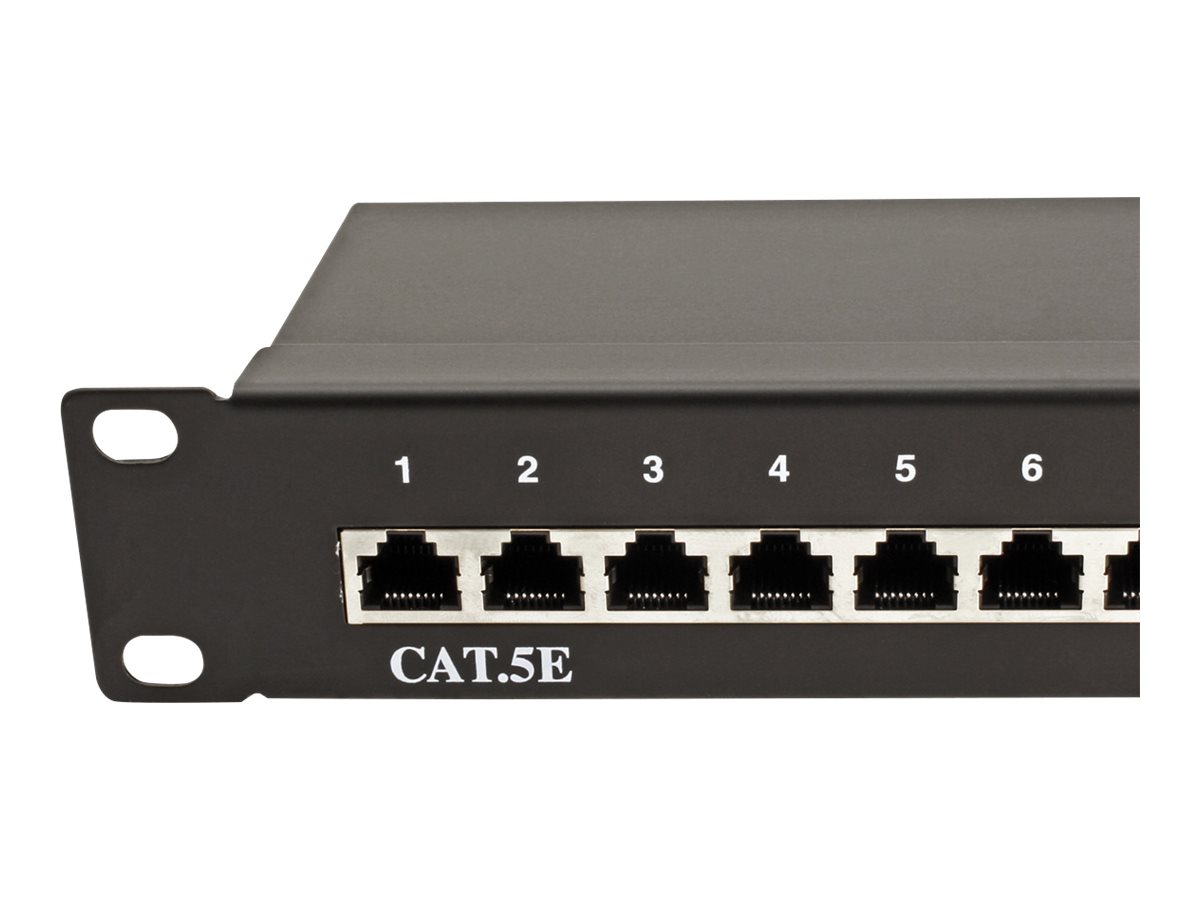 VALUE Kat. 5e 19" Patchpanel 24P STP Schwarz
