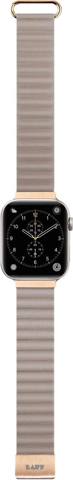 Laut International NOVI LUXE Beige L_AWL_NL_BE Magnetic silicone band for Apple Watch 42 44 45 (L_AWL_NL_BE)
