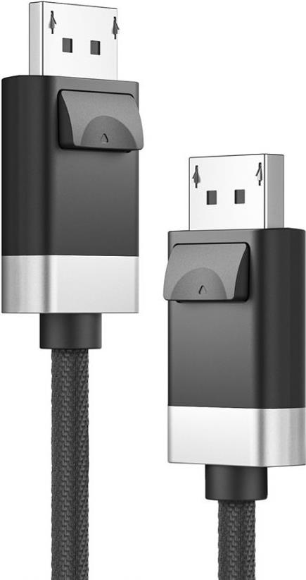 ALOGIC FUDP2-SGR DisplayPort-Kabel 2 m Grau - Schwarz (FUDP2-SGR)