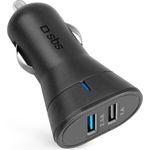 SBS TECR2USB24AFAST Ladegerät für Mobilgeräte Auto Schwarz (TECR2USB24AFAST)