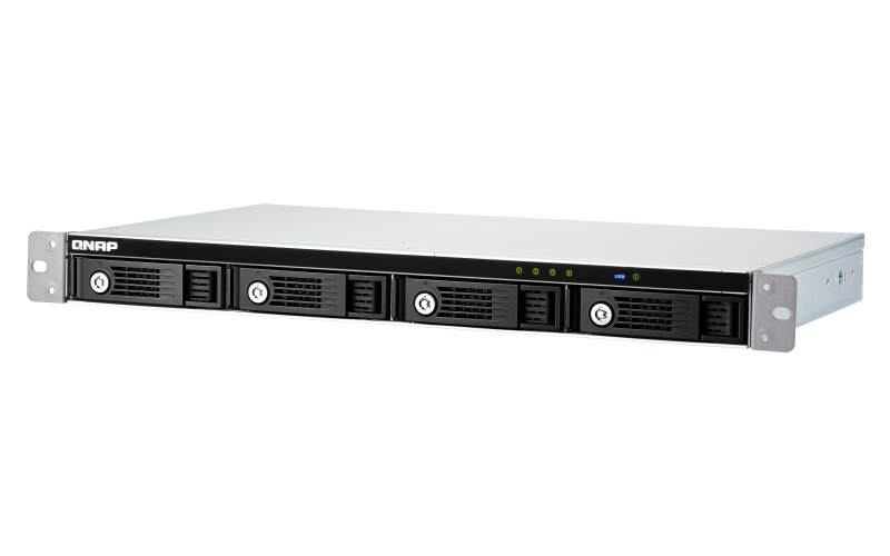 QNAP TR-004U 1U 4-Bay NAS-Erweiterung RAID Schwarz, Silber