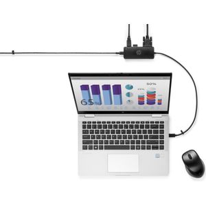 HP USB-C Reisehub G2 - Verkabelt - USB 3.2 Gen 1 (3.1 Gen 1) Type-C - Schwarz...