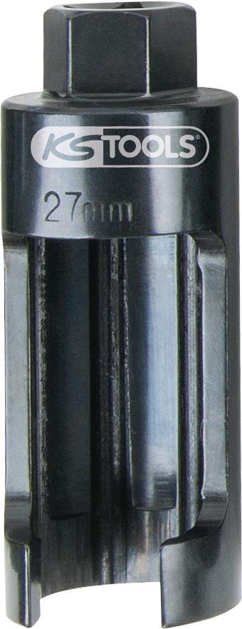 KS TOOLS 1/2\" Injektor-Stecknuss, 27,0 mm, L=100mm (152.1196)