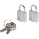 MASTER LOCK 20 mm breites Vorhngeschloss mit Gehuse aus massivem Aluminium; 2er-Pack (9120EURTCC)