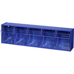 Allit Klappkasten-Magazin (B x H x T) 600 x 165 x 135 mm Blau, Transparent VarioPlus ProFlip 5 464430 1 St. (464430)