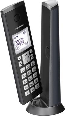 Panasonic KX TGK220 DECT Telefon Kabelloses Mobilteil Freisprecheinrichtung 120 Eintragungen Anrufer Identifikation Schwarz (KX TGK220GM)  - Onlineshop JACOB Elektronik