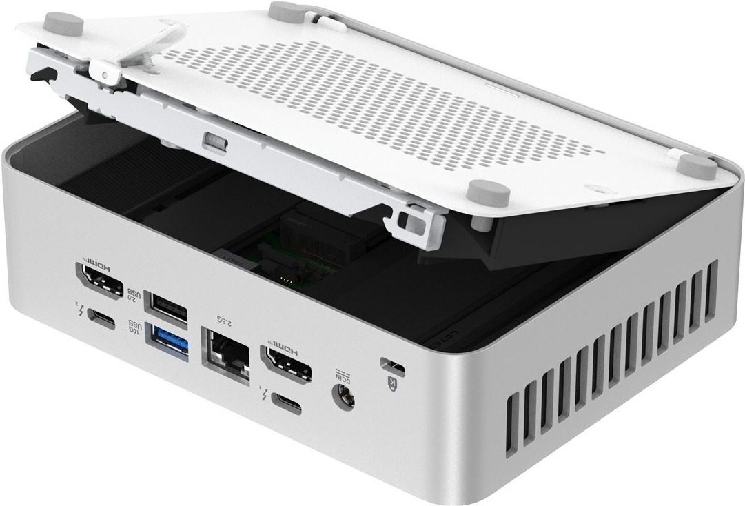 ASUS NUC 15 Pro+ RNUC15CRSV700002 Barebone Mini-PC Intel Core Ultra 7 265H Silber