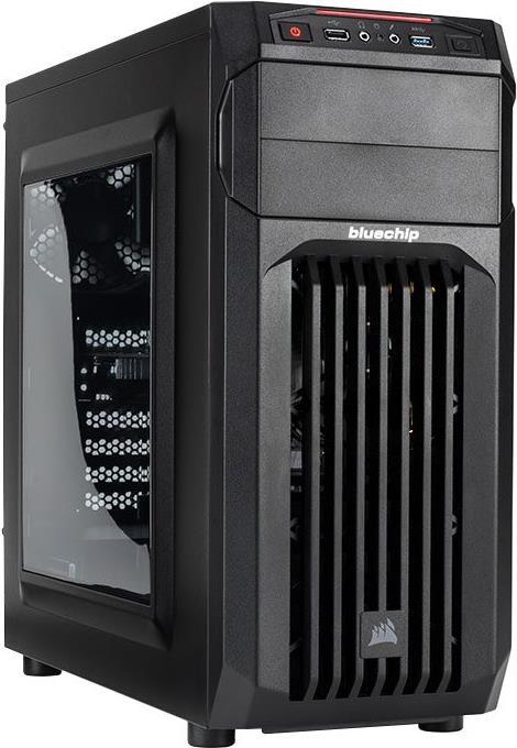 bluechip GAMINGline T5710 - MDT - Ryzen 7 5800X / 3,8 GHz - RAM 16GB - SSD 500GB - NVMe - GF GTX 1660 SUPER - GigE - Win 10 Home 64-Bit - Monitor: keiner - Schwarz - BTO (556277)