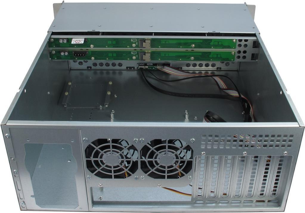 Inter-Tech IPC 4U-4408 Rack-Gehäuse 4U Schwarz, Grau