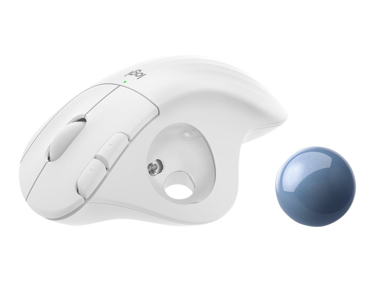 Logitech ERGO M575 for Business Kabelloser Trackball Bluetooth Logi Bolt Off-White