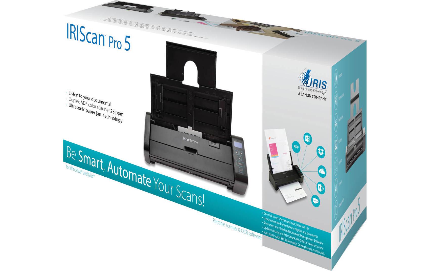 I.R.I.S. IRISCan Pro 5 Dokumentenscanner 600 dpi USB 2.0 Duplex Schwarz