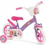 TOIMSA Kinderfahrrad Paw Patrol 12 Zoll Lila Mädchen mit Stützrädern Korb TOI1180 (TOI1180)