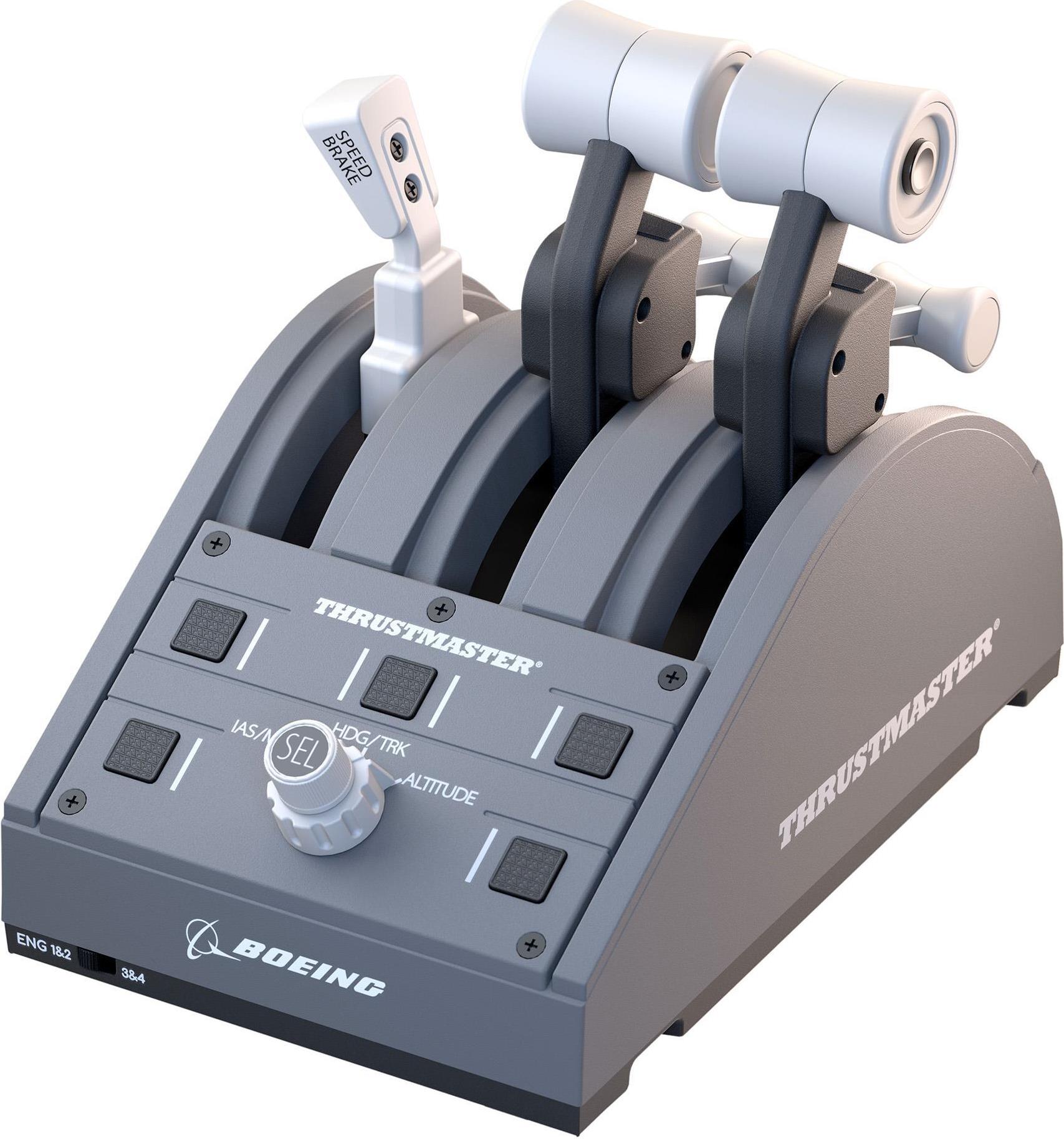 Thrustmaster TCA Quadrant Boeing Edition Kabelgebunden Grau
