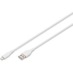 DIGITUS USB Silicone charging cable USB-A (AK-600108-010-W)