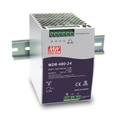 Mean Well WDR-480-24 Netzteil 24 V 480 W Metallisch