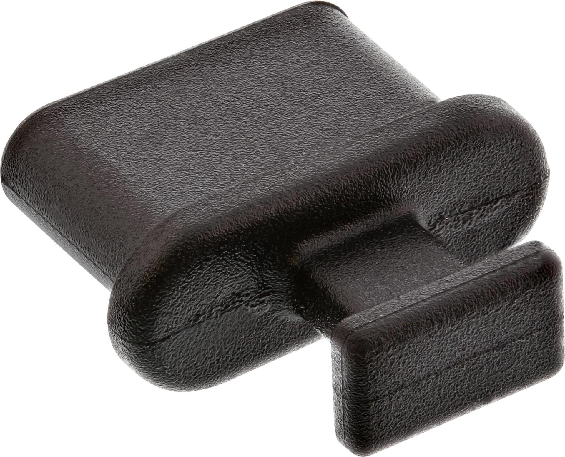 InLine® Staubschutz, für USB C Buchse, schwarz, 50er Pack (59948M)
