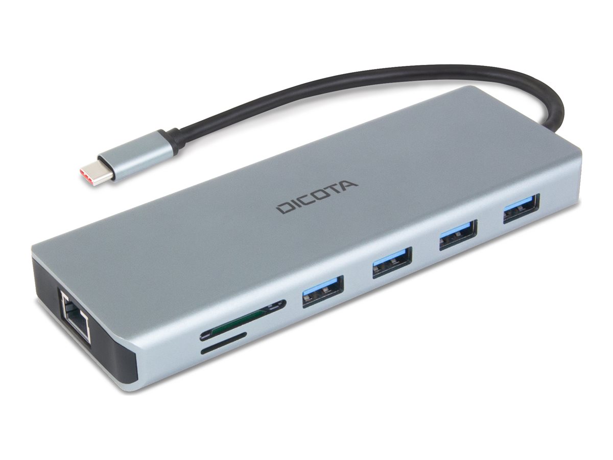 Dicota D32065 USB-C Dockingstation 13-in-1 Silber