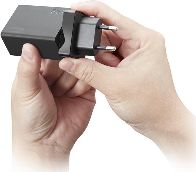 Lenovo 65W USB-C Travel Adapter Netzteil Wechselstrom 100-240 V 