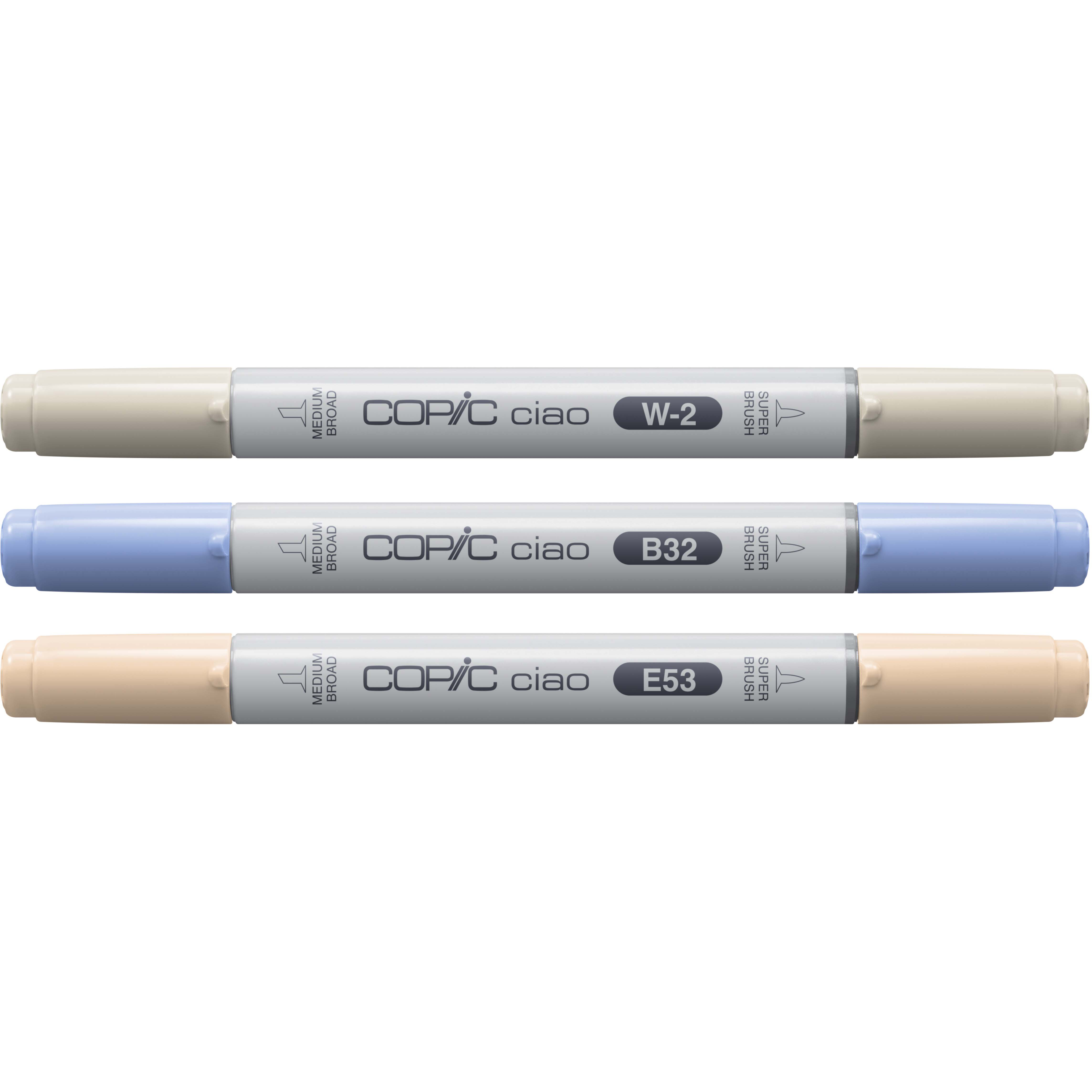 Copic Ciao Cozy Palette Layoutmarker-Set 1,0 + 6,0 mm 3 Stück farbsortiert