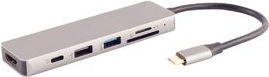 shiverpeaks ®-BASIC-S--USB-DOCK--USB-C multiport Dockingstation, 6in1, HDMI, PD, Hub, SD (BS14-05027)