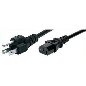 Netzanschlusskabel USA, Stecker an Kaltgerätebuchse, schwarz, 1,8 m Netzanschlusskabel für die USA (809030)