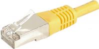 Patchkabel F/UTP, CAT.6a, gelb, 20,0 m Für 10 Gigabit/s, mit besonders schmalem Knickschutz (859571)