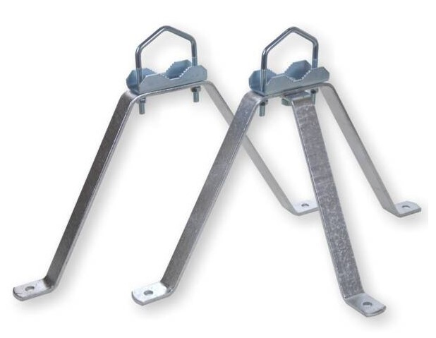 WEIß MHZ3060 Mauerhalterset Stahl 30 cm Weiß