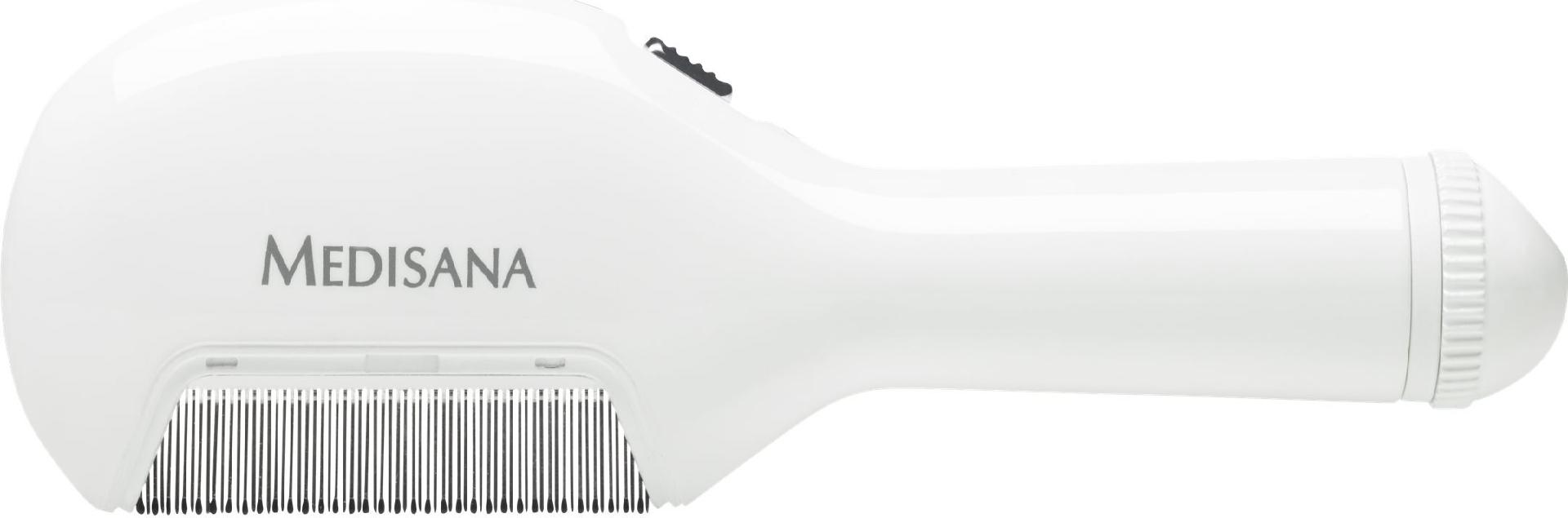 Medisana LC 860 Elektrischer Läusekamm gegen Kopfläuse und Nissen Weiß