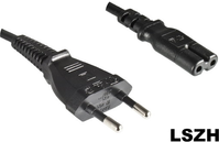 Microconnect PE030718LSZH 1.8m C7-Koppler Schwarz Stromkabel (PE030718LSZH)