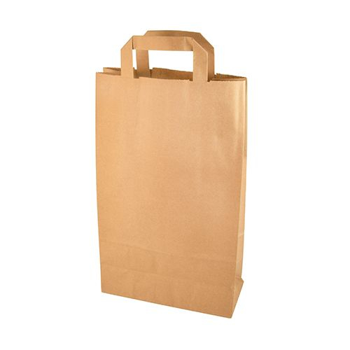 PAPSTAR Papier-Tragetasche 86445 360 x 220 x 100 mm 70 g/qm Braun