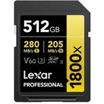 Lexar Professional 1800x 512 GB SDXC UHS-II Klasse 10 (LSD1800512G-BNNNG)