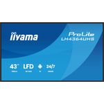 iiyama ProLite LH4364UHS?B1AG Digital Signage Display 109,2 cm (43") 4K UHD (LH4364UHS-B1AG)