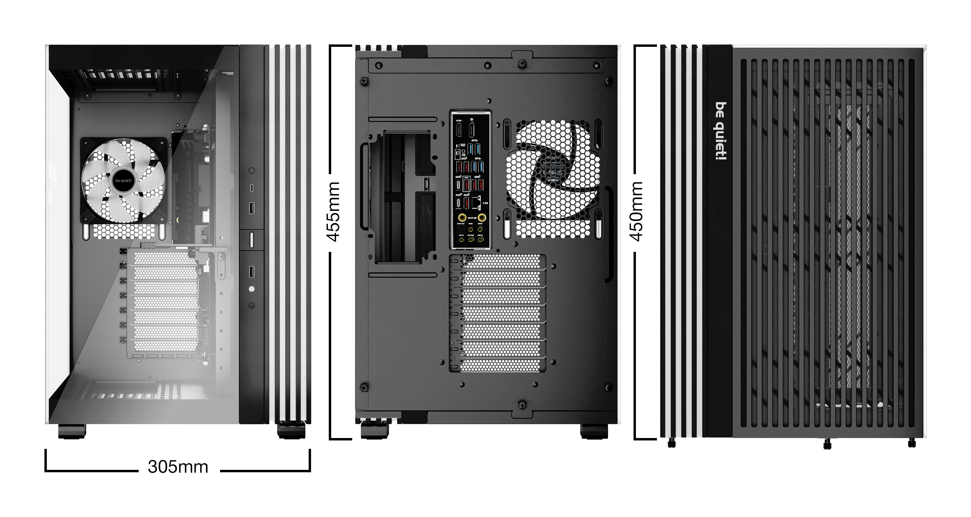 be quiet! Light Base 600 LX Midi-Tower ATX Glasfenster ARGB Schwarz
