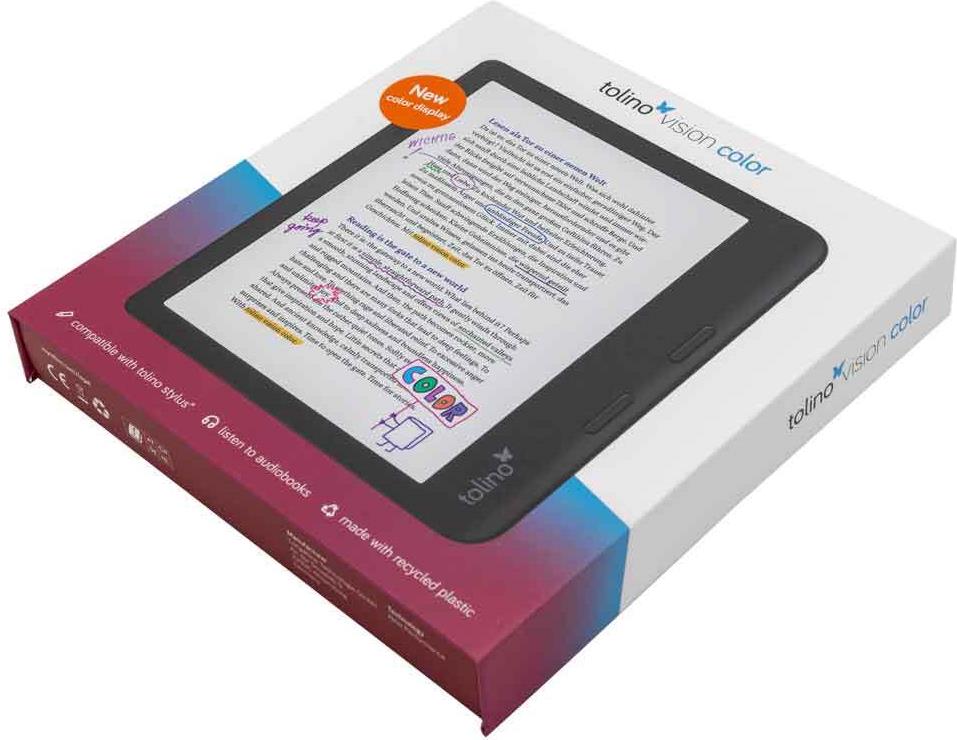 Tolino Vision Color 7" E-Book-Reader 32 GB Schwarz