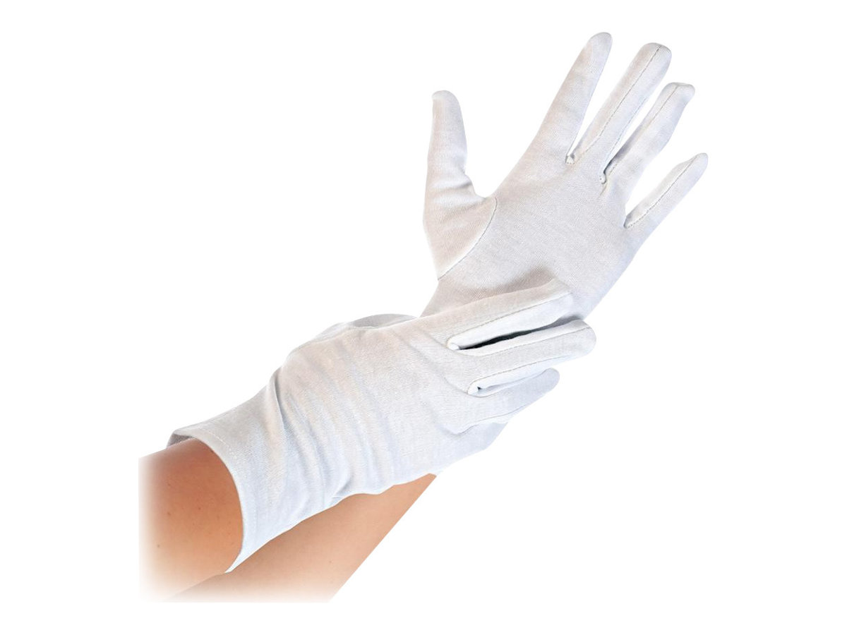 HYGOSTAR BLANC Baumwoll-Handschuhe Polybaumwolle M 12 Paar Weiß
