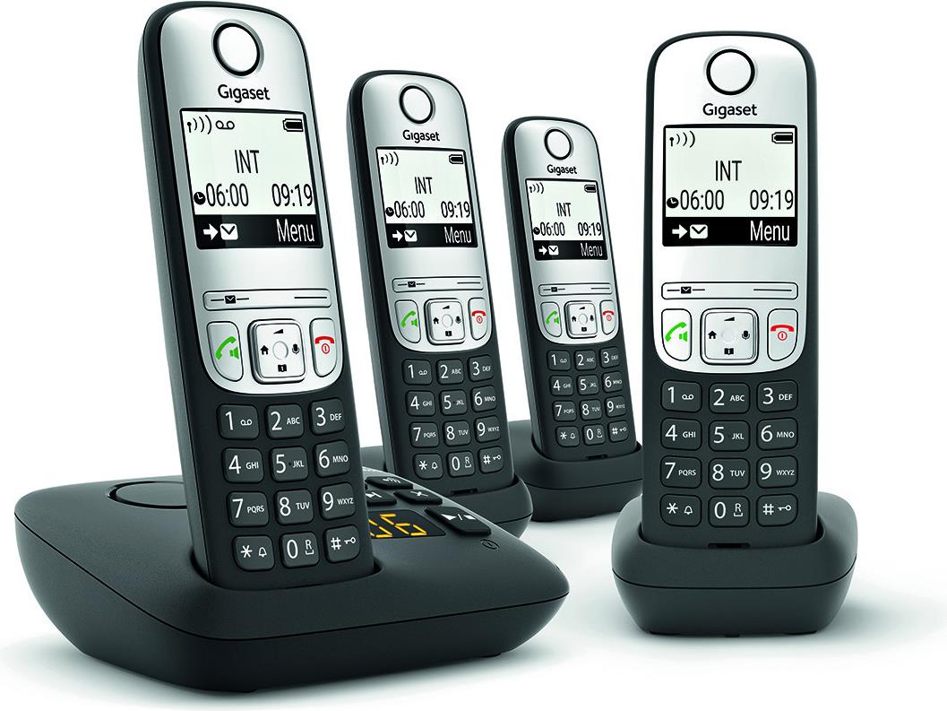 Gigaset A690A Analoges Telefon Anrufer-Identifikation Schwarz - Silber (L36852-H2830-B121)