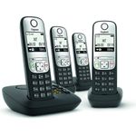 Gigaset A690A Analoges Telefon Anrufer-Identifikation Schwarz - Silber (L36852-H2830-B121)