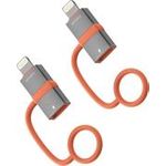 4smarts USB-C auf Adapter Lightning PD 27W 2er Set grau (541522)