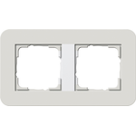 GIRA 0212411. Produktfarbe: Grau, Weiß, Markenkompatibilität: GIRA, Oberflächentyp: Glänzend (0212411)