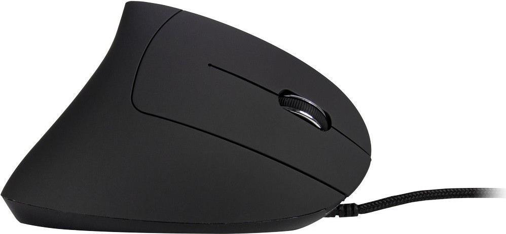 Inter-Tech Eterno KM-206WR Vertikale Maus USB Optisch 2400 DPI Schwarz Blau
