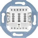 S/CONN maximum connectivity Telefon-Anschlußdose TAE NFN, ohne Abdeckung, reinweiß-RAL9010, Unterputz (74041-1W)