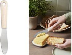 GastroMax Buttermesser BIO, Länge: 220 mm, Edelstahl/creme Edelstahlklinge, Griff aus erneuerbaren Materialien, - 1 Stück (7200-720)