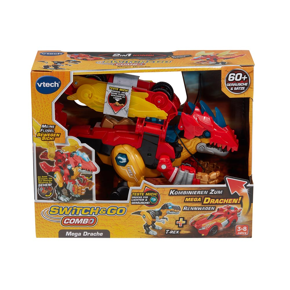 VTech Switch & Go Combo Mega Drache, Mehrfarbig