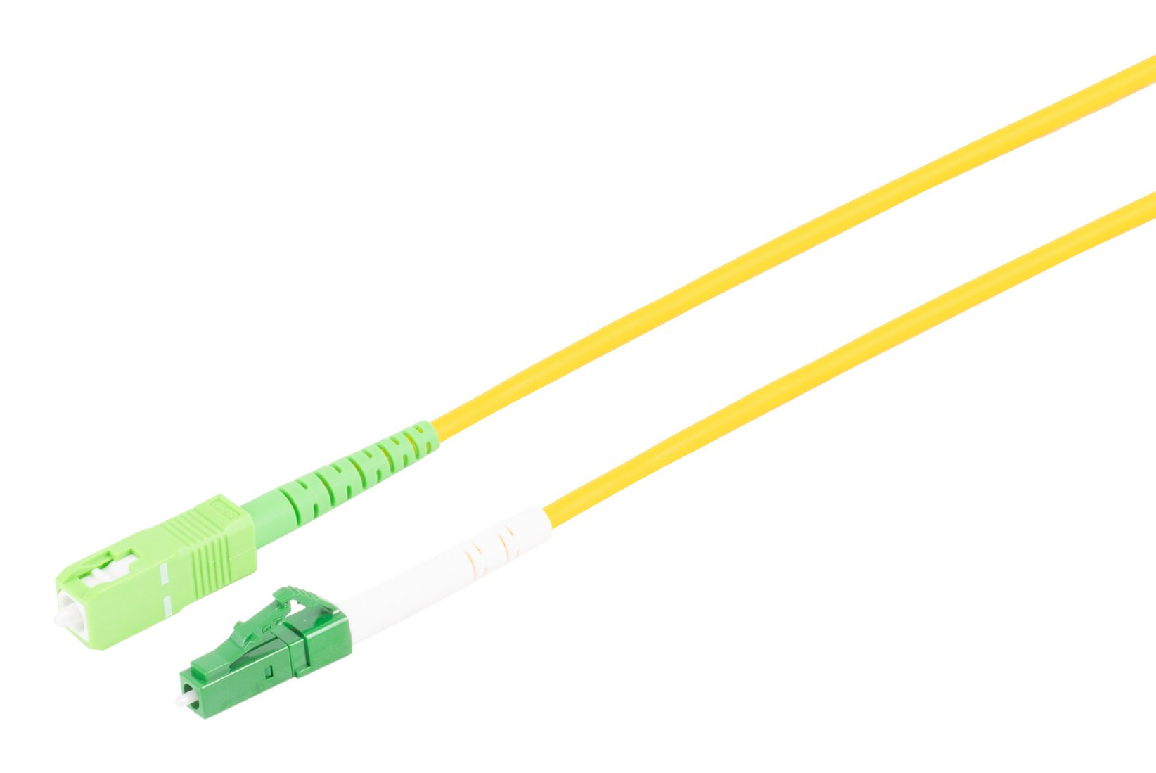 S/CONN maximum connectivity LWL Patchkabel Simplex LC/APC/SC/APC OS2 1,5 m Grün, Gelb