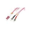 Lindy - Patch-Kabel - LC Multi-Mode (M) - ST multi-mode (M) - 2,0m - Glasfaser - 50/125 Mikrometer - OM4 - halogenfrei - violett (46351)