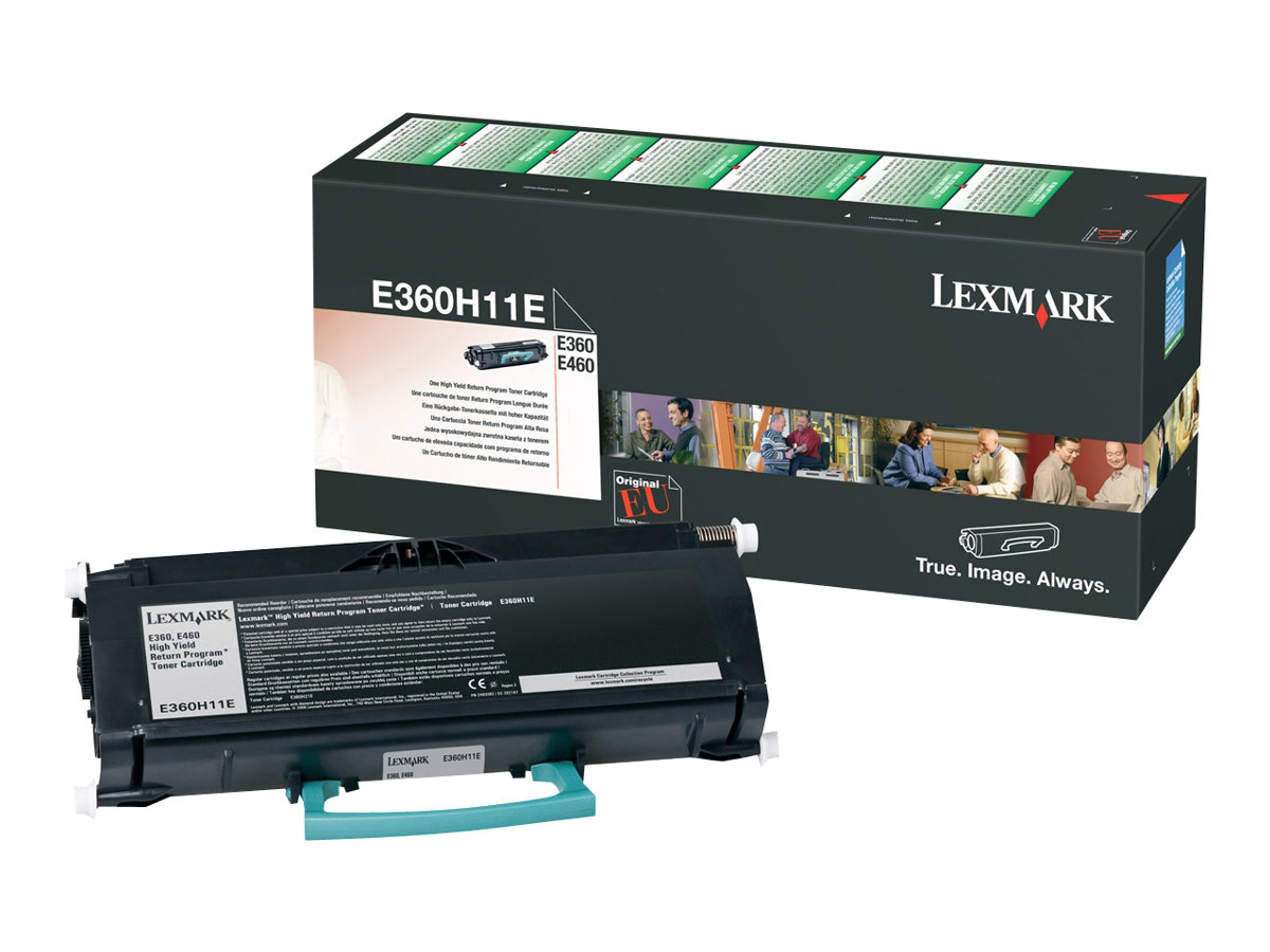 Lexmark E360H11E Original Tonerpatrone Hohe Ergiebigkeit 9.000 Seiten Schwarz