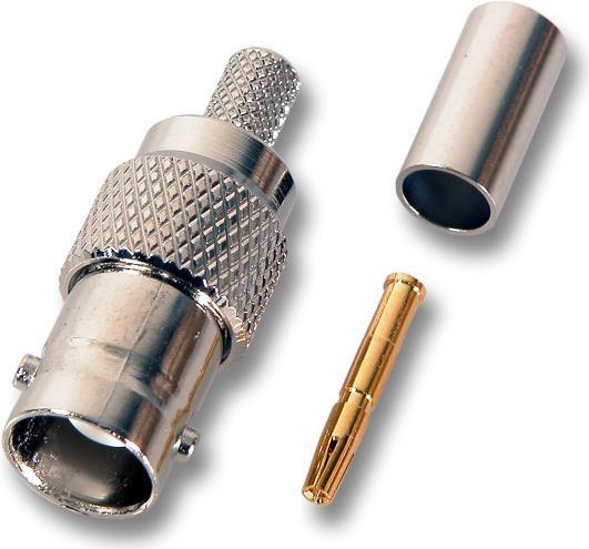 EFB-Elektronik BNC Buchse Gerade Crimp RG59/62 75/93 Ohm Hersteller: EFB Elektronik (52511.1)