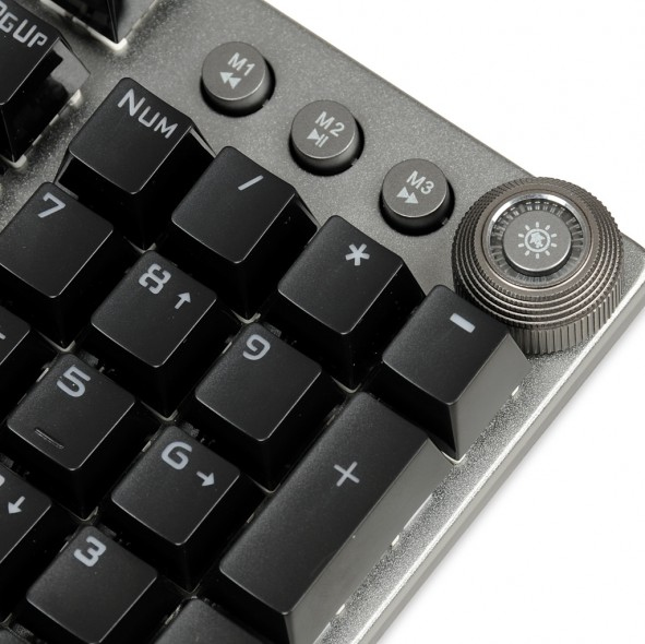 iBox AURORA K-4 Gaming-Tastatur USB QWERTY RGB Schwarz, Silber