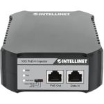 INTELLINET 10G PoE++ Injektor Ein 95 Watt-Port, IEEE 802.3bt-konform (4PPoE), Kunststoffgehäuse, optionale Wandmontage (561945)